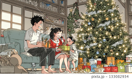 仲良し親子の楽しいクリスマス