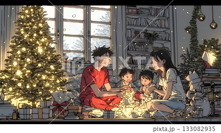 仲良し親子の楽しいクリスマス