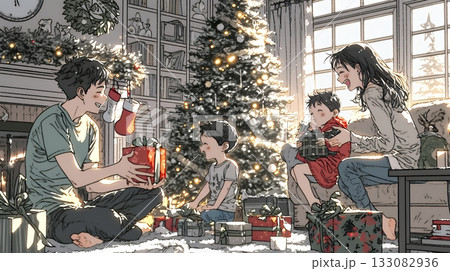 仲良し親子の楽しいクリスマス