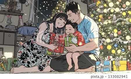 仲良し親子の楽しいクリスマス