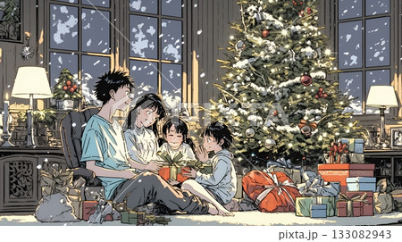 仲良し親子の楽しいクリスマス