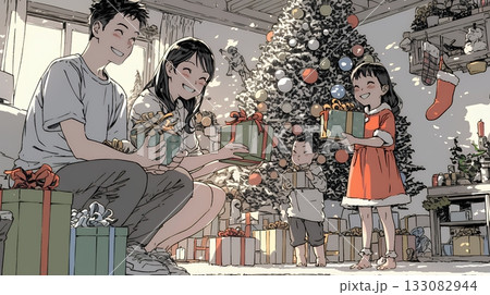 仲良し親子の楽しいクリスマス