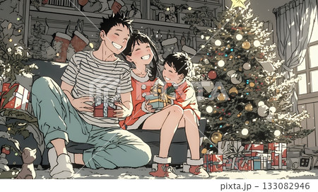 仲良し親子の楽しいクリスマス