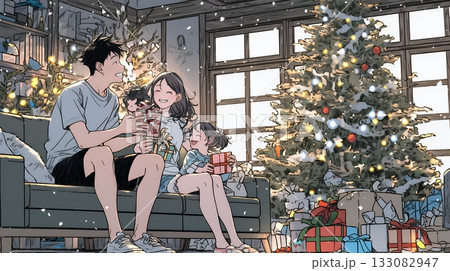 仲良し親子の楽しいクリスマス