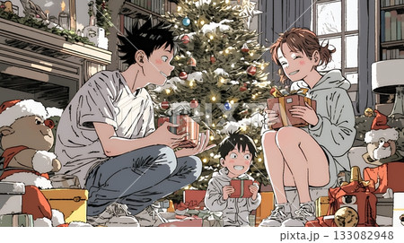 仲良し親子の楽しいクリスマス