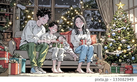 仲良し親子の楽しいクリスマス