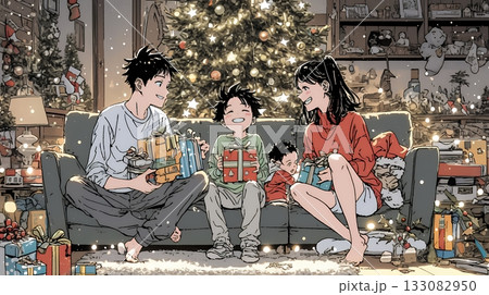 仲良し親子の楽しいクリスマス