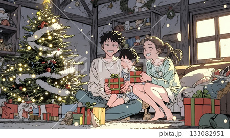 仲良し親子の楽しいクリスマス