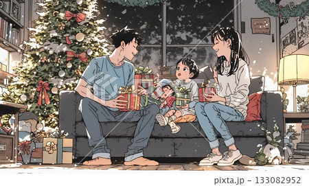 仲良し親子の楽しいクリスマス