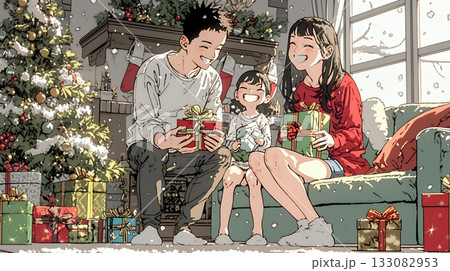 仲良し親子の楽しいクリスマス