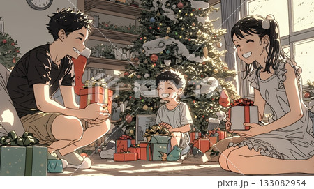 仲良し親子の楽しいクリスマス