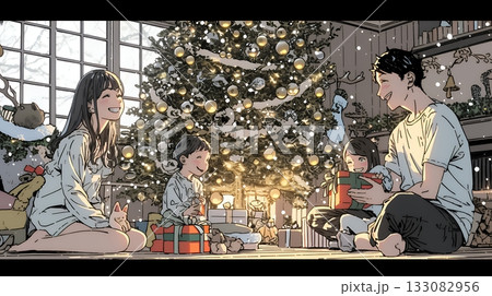 仲良し親子の楽しいクリスマス