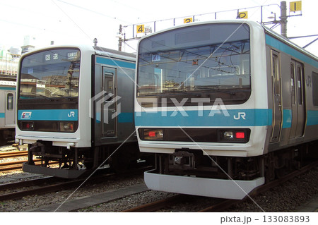 旧下十条電車区に留置中の京浜東北線209系電車（東十条駅／東京都北区） 133083893