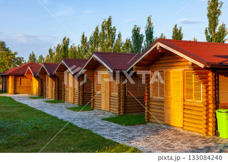 wooden houses in the forest wooden houses in the forest 133084240