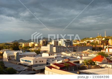 Skyline Windhoek cityscape architecture. Namibia Skyline Windhoek cityscape architecture. Namibia 133084390