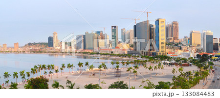 Luanda Marginal downtown panorama Angola Luanda Marginal downtown panorama Angola 133084483