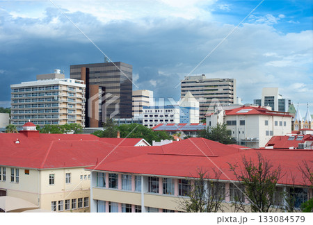 Cityscape  Windhoek city center Namibia 133084579