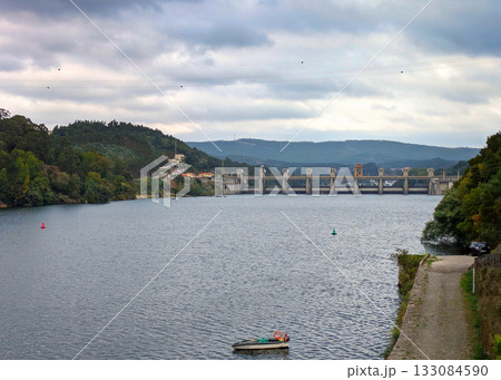 Crestuma Lever Dam Douro river Crestuma Lever Dam Douro river 133084590