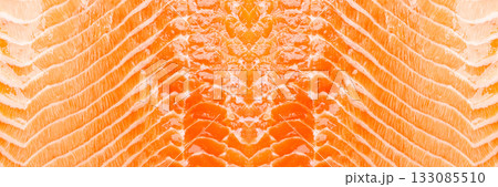 Natural Atlantic Norwegian Salmon Fillet Texture or Pattern Natural Atlantic Norwegian Salmon Fillet Texture or Pattern 133085510