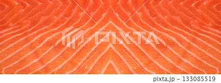 Natural Atlantic Norwegian Salmon Fillet Texture or Pattern Natural Atlantic Norwegian Salmon Fillet Texture or Pattern 133085519