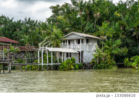 River boat tour on the Guama River at Belem do Para, a city on the north area of Brazil. 133086610
