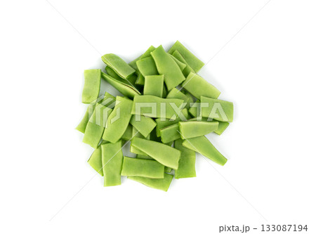 Phaseolus coccineus flat green pods Phaseolus coccineus flat green pods 133087194