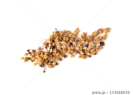 Granola, Muesli Breakfast, Crunchy Cereal Breakfast, Oatmeal Muesli with Seeds and Grains, Healthy Diet Granola, Muesli Breakfast, Crunchy Cereal Breakfast, Oatmeal Muesli with Seeds and Grains, Healthy Diet 133088039