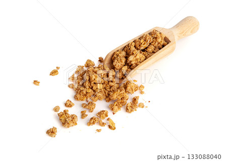 Granola, Muesli Breakfast, Crunchy Cereal Breakfast, Oatmeal Muesli with Seeds and Grains, Healthy Diet 133088040