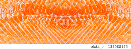 Natural Atlantic Norwegian Salmon Fillet Texture or Pattern Natural Atlantic Norwegian Salmon Fillet Texture or Pattern 133088136