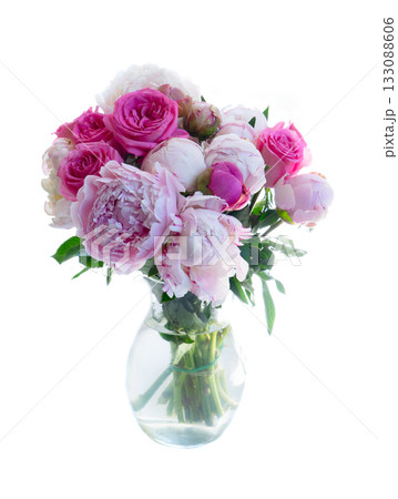 Fresh peonies flowers 133088606