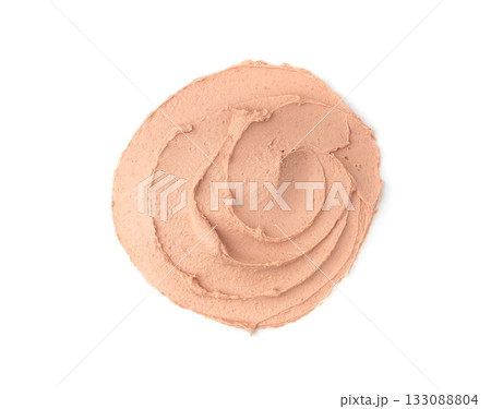 Meat Paste Isolated. Tuna Pate Smear, Liver Mousse, Terrine Spread or Fish Paste 133088804