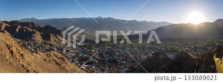 Panoramic View over Leh in Ladakh 133089021