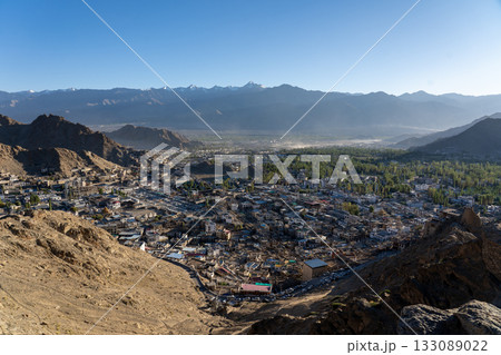 Panoramic View over Leh in Ladakh 133089022