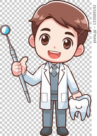 男性の歯科医のイラスト 133089142