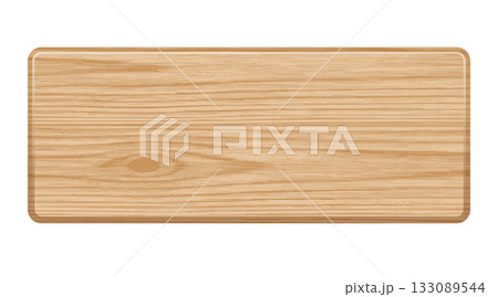 木目の看板ラベル 空欄 ベクター 133089544