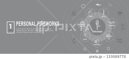 Fireworks and Independence Day Icon Set Web Header Banner Fireworks and Independence Day Icon Set Web Header Banner 133089778