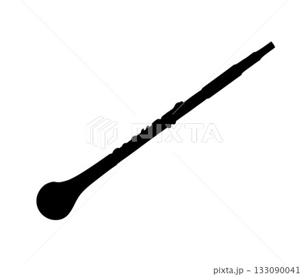 Vector line drawing of clarinet Vector line drawing of clarinet 133090041