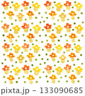 水彩風きのこパターン 133090685