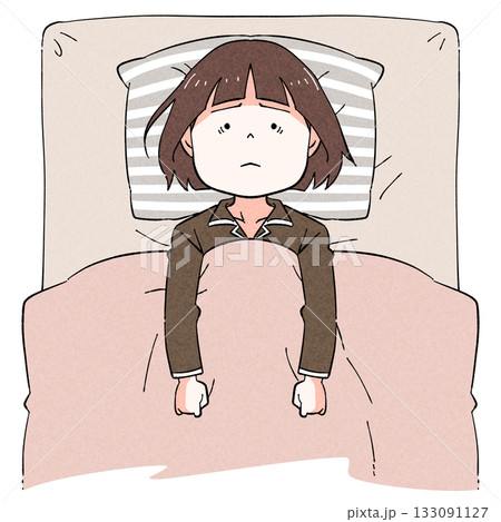 眠れない_女性 133091127