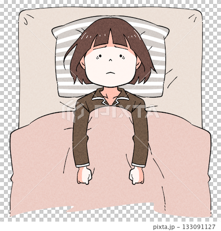 眠れない_女性 133091127