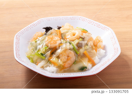海老塩あんかけ丼(中華丼) 海老塩あんかけ丼(中華丼) 133091705
