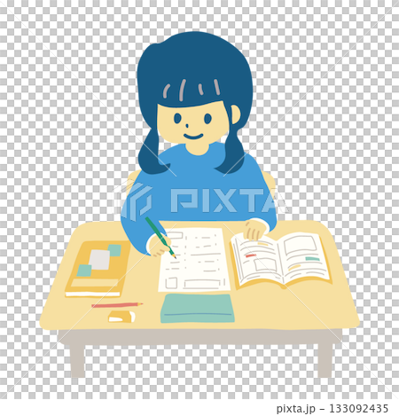 Girl studying Girl studying 133092435