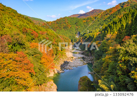 紅葉見頃な神通峡 紅葉見頃な神通峡 133092476