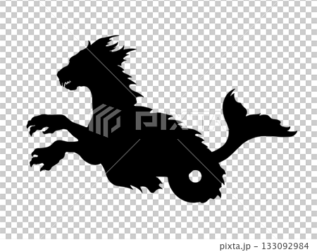 くじら座の怪獣のシルエット 133092984