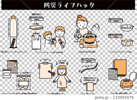 防災ライフハック 133093079