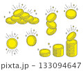 輝くコイン 133094647