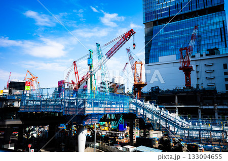 変貌する東京 工事中のJR渋谷駅西口 2025.11 b-2 高彩度コントラスト 変貌する東京 工事中のJR渋谷駅西口 2025.11 b-2 高彩度コントラスト 133094655
