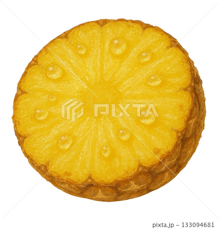 【フルーツ】カットしたみずみずしいパイナップルのイラスト 【フルーツ】カットしたみずみずしいパイナップルのイラスト 133094681