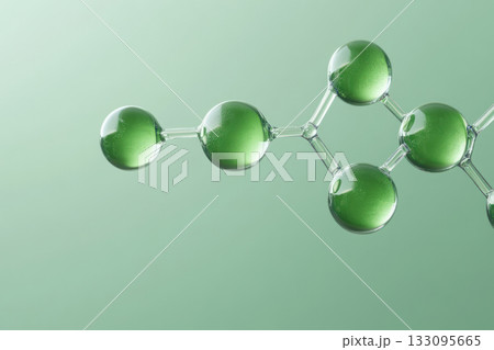 Digital illustration of organic chemical compounds in nature, organic chemistry, science and sustainability Digital illustration of organic chemical compounds in nature, organic chemistry, science and sustainability 133095665