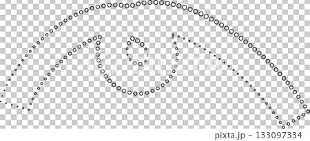 Curved dotted line playful. Element for fun Curved dotted line playful. Element for fun 133097334